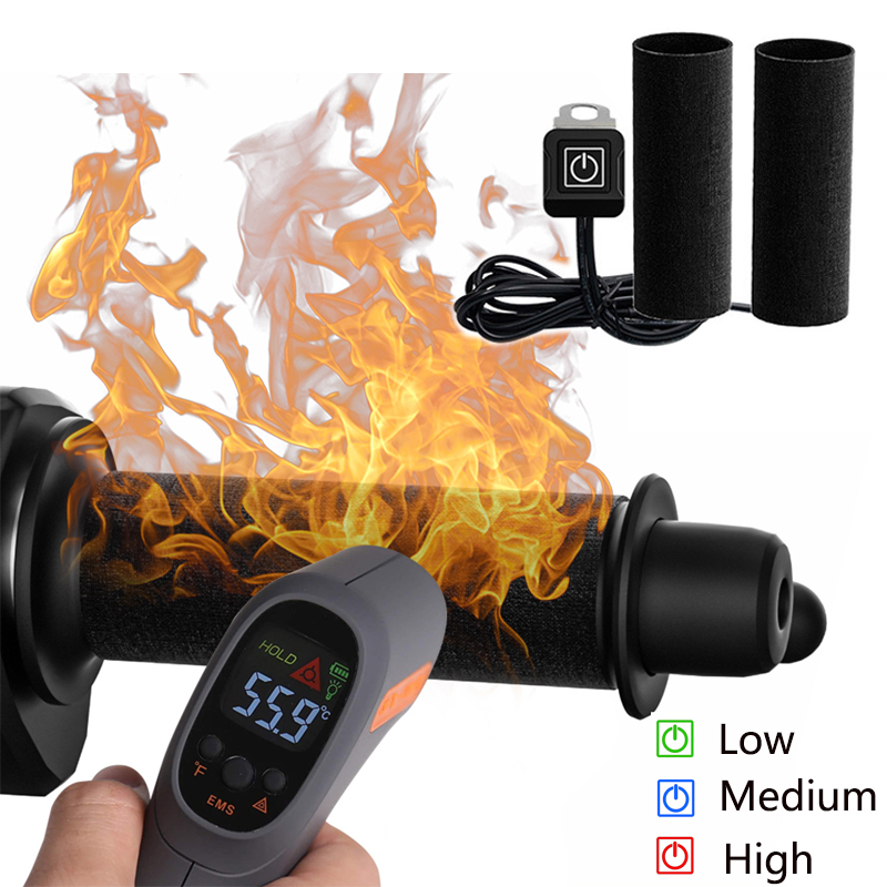 オートバイの加熱ハンドグリップ、防水、サーマル、e-bike - Handlebar Grip Heated のレビューと価格